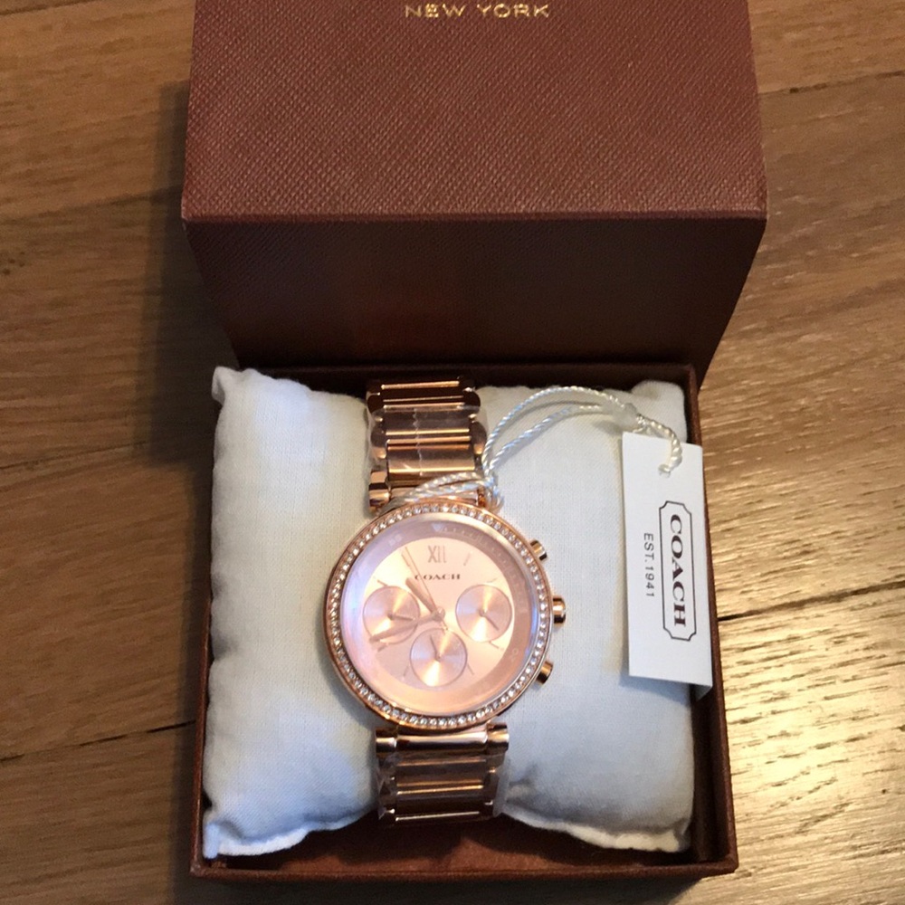 Coach Women’s 1941 Sports BR  Rose Gold Watch